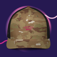 Load image into Gallery viewer, &quot;VANITY 2017&quot; Closed-back trucker cap