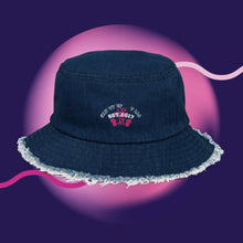 Load image into Gallery viewer, &quot;est 2017&quot; Distressed denim bucket hat