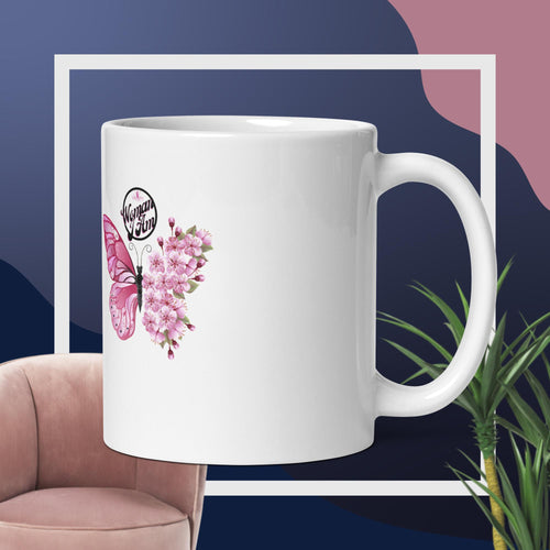 WIA White glossy mug
